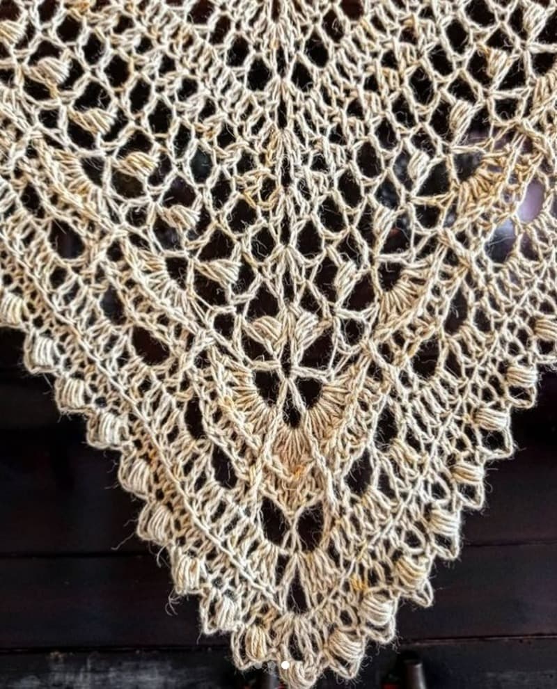 chal triangular crochet facil