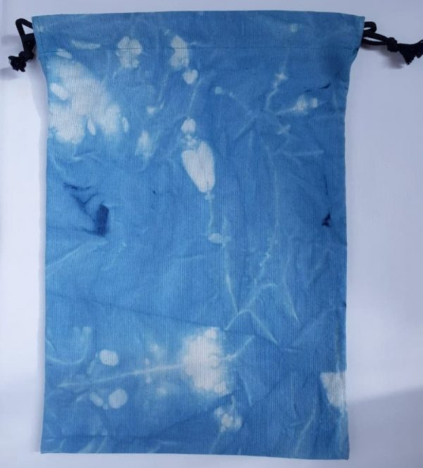 Bolsa algodón teñida en azul