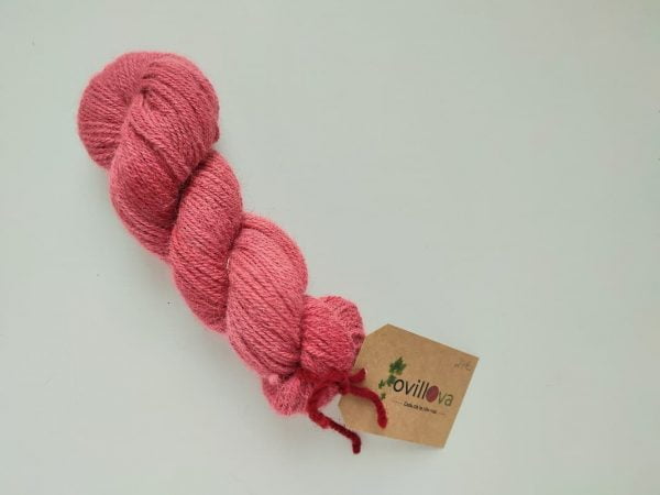 lana rosa de alpaca