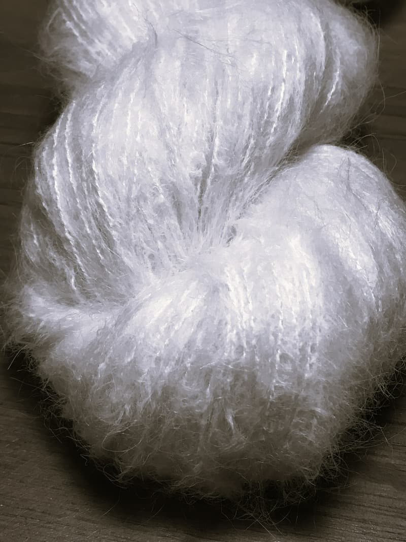 wool with pile for dyeing