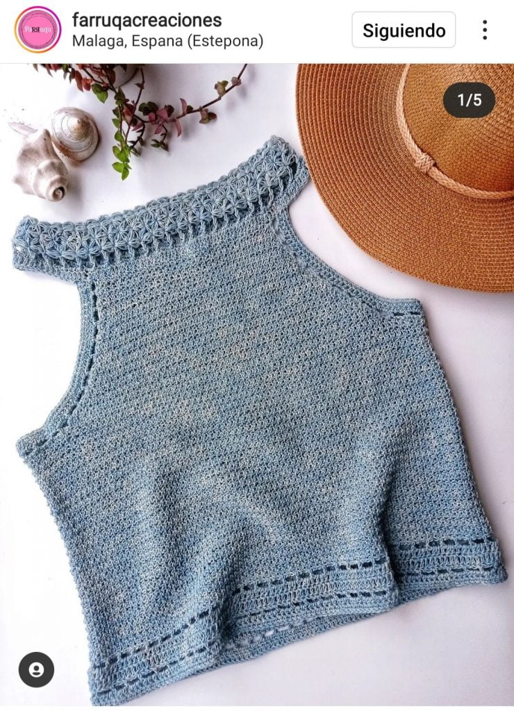 Patrón top crochet