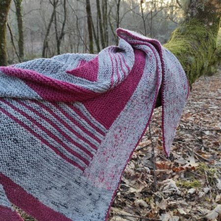 two-needle shawl knitting kit