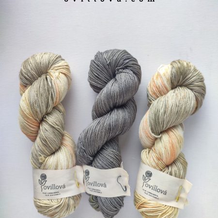 madeja de lana de merino con seda