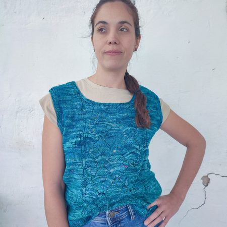 chaleco punto lana merino