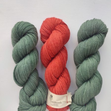lana merino y alpaca verde